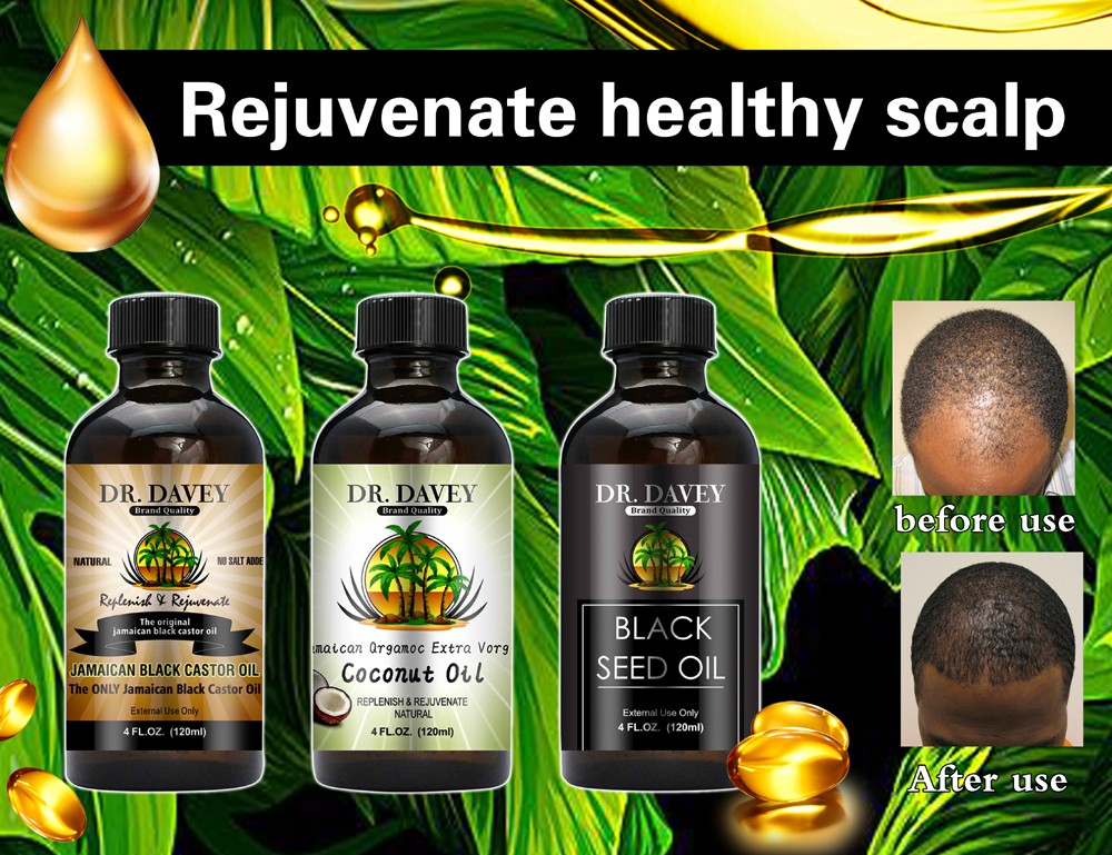 DR.DAVEY  black seed organic natural  growth Oil 