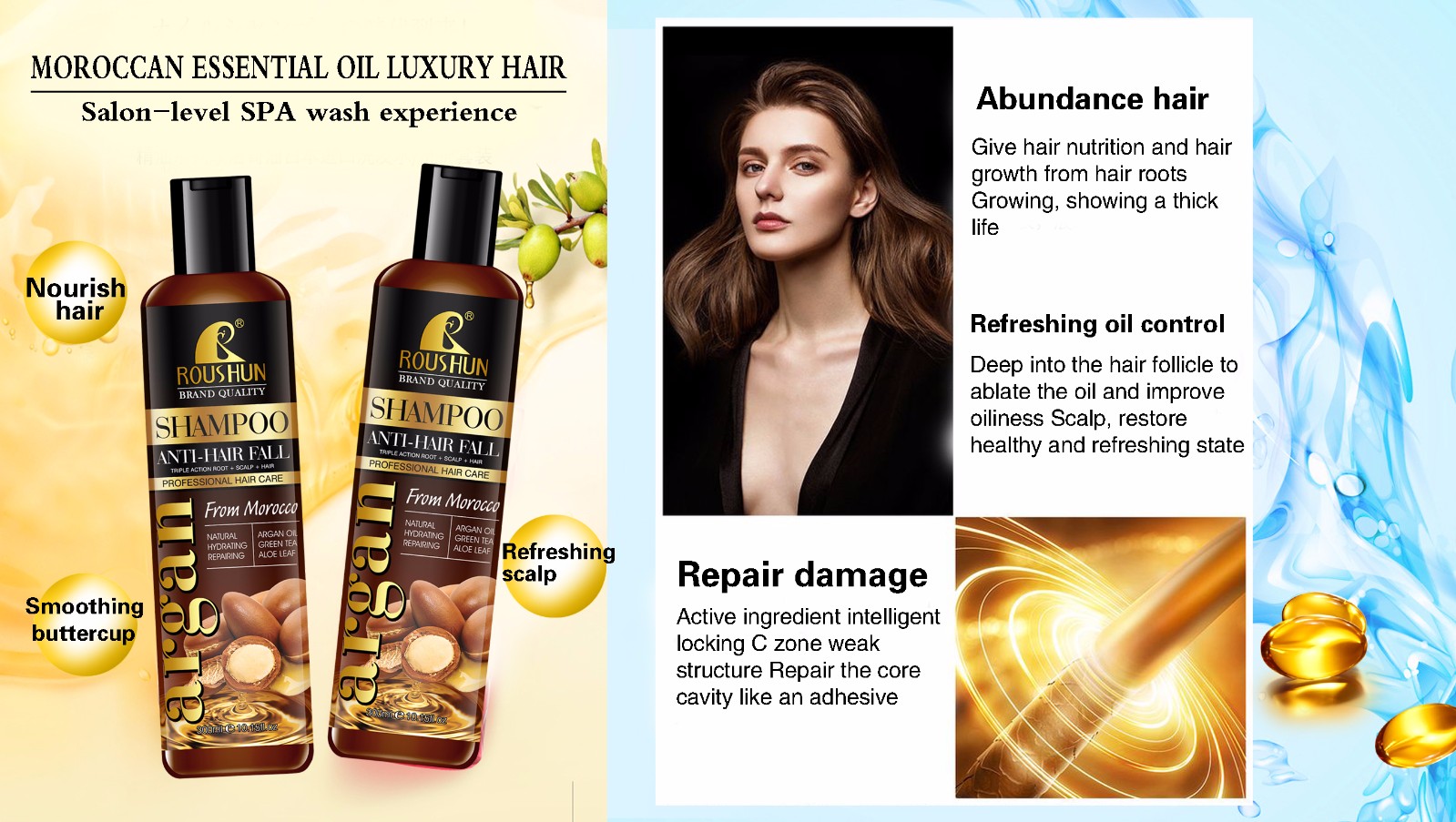 Argan Shampoo Anti-Hair Fall Shampoo