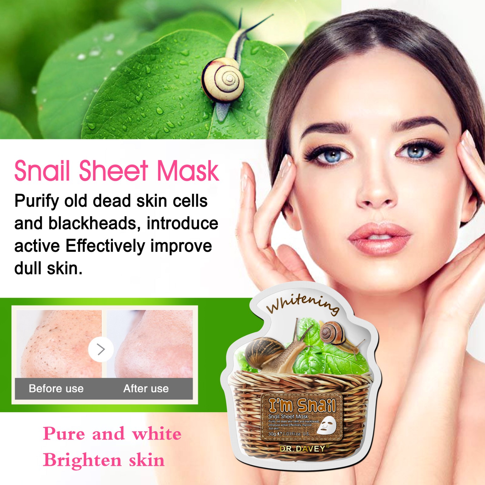 Snail mask sheet