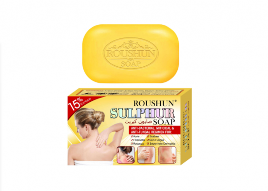  ROUSHUN sulphur anti-acne face and body soap 