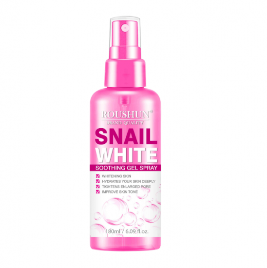  ROUSHUN Private Label snail white soothing gel spray,hydrates your skin deeply,tightens enlarged pore 