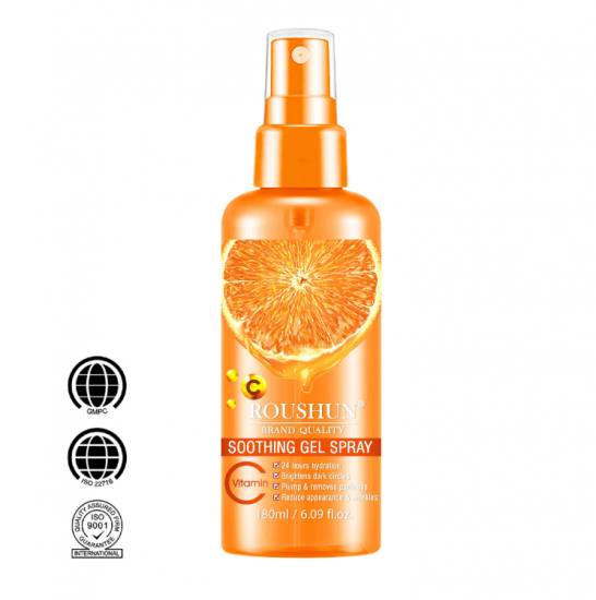  ROUSHUN Private Label vitamin c soothing gel spray,Water Facial Mist Face Toner Spray for Face 