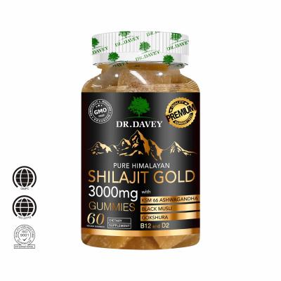  DR.DAVEY Pure Himalayan Shilajit Gold 3000mg Gummies 
