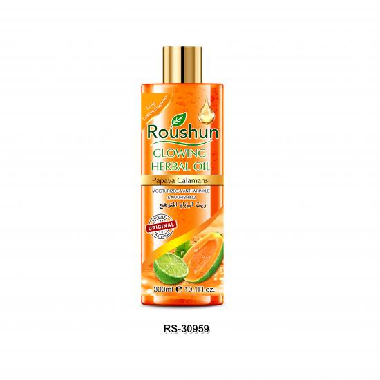  ROUSHUN Glowing Herbal Oil Papaya Calamansi Body Oil 