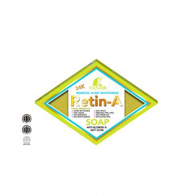  ROUSHUN 24K Retin-A Remove Acne Whitening Soap 