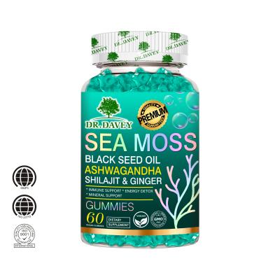  DR.DAVEY Sea Moss Gummies (with Black Seed Oil, Ashwagandha, Shilajit & Ginger) 