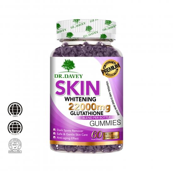  DR.DAVEY Skin Whitening 22000mg Glutathione Gummies 